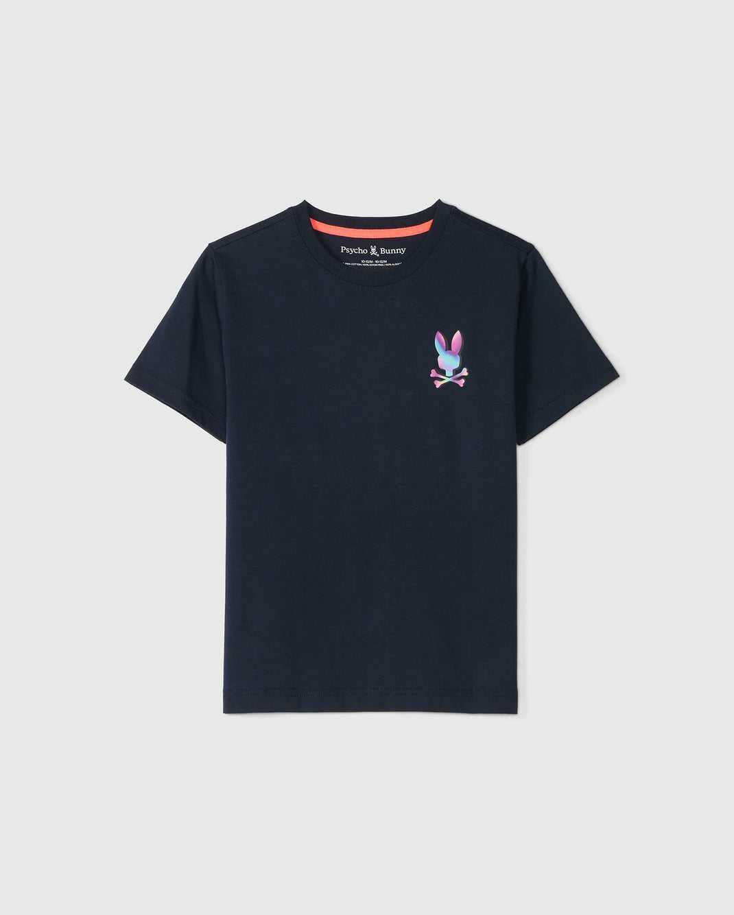 Polos Psycho Bunny Tyler Back Graphic Tee Bleu Marine Enfant | TFT-13676005